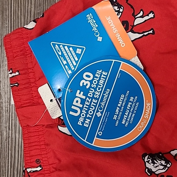 COLUMBIA Red Georgia Bulldogs Big and Tall Backcast Shorts - Picture 5 of 10